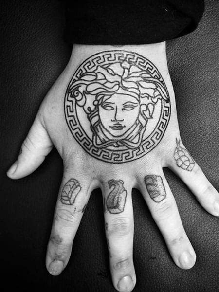 tatuaggio polso segno versace|versace head tattoo.